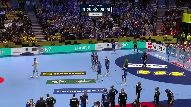 Islanda - Croația 29-30 la Europeanul de handbal transmis de VOYO (23.01.2026)